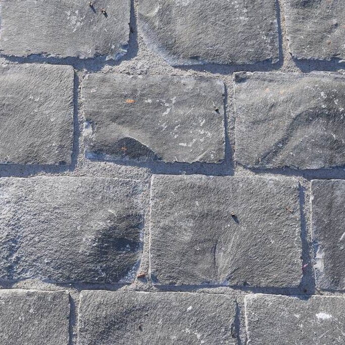 Kassei Basalt platine 20x14x5/7 31st/m² in kist