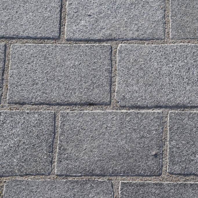 Kassei Graniet 10x16x5 G54 gebrand/gekloven zijde 54st/m²