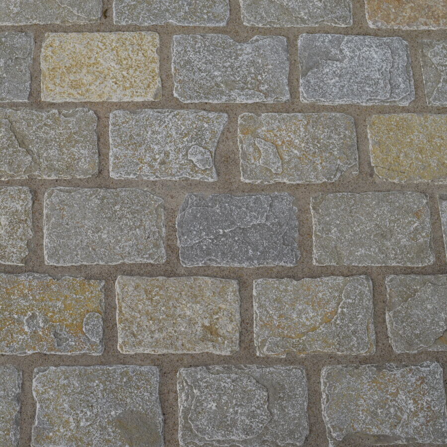 Kassei Tandur platine Yellow verouderd 10x16x5 54st/m²