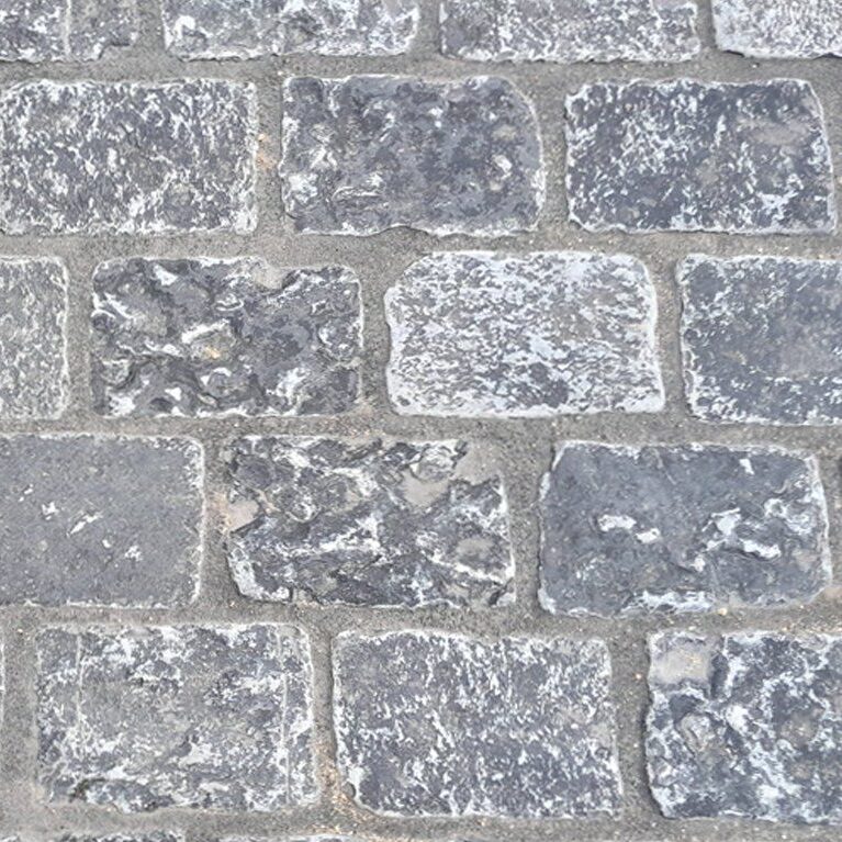 Charcoal kassei 20x14x5/7 natuurlijke top, getrommeld 31 st/m²